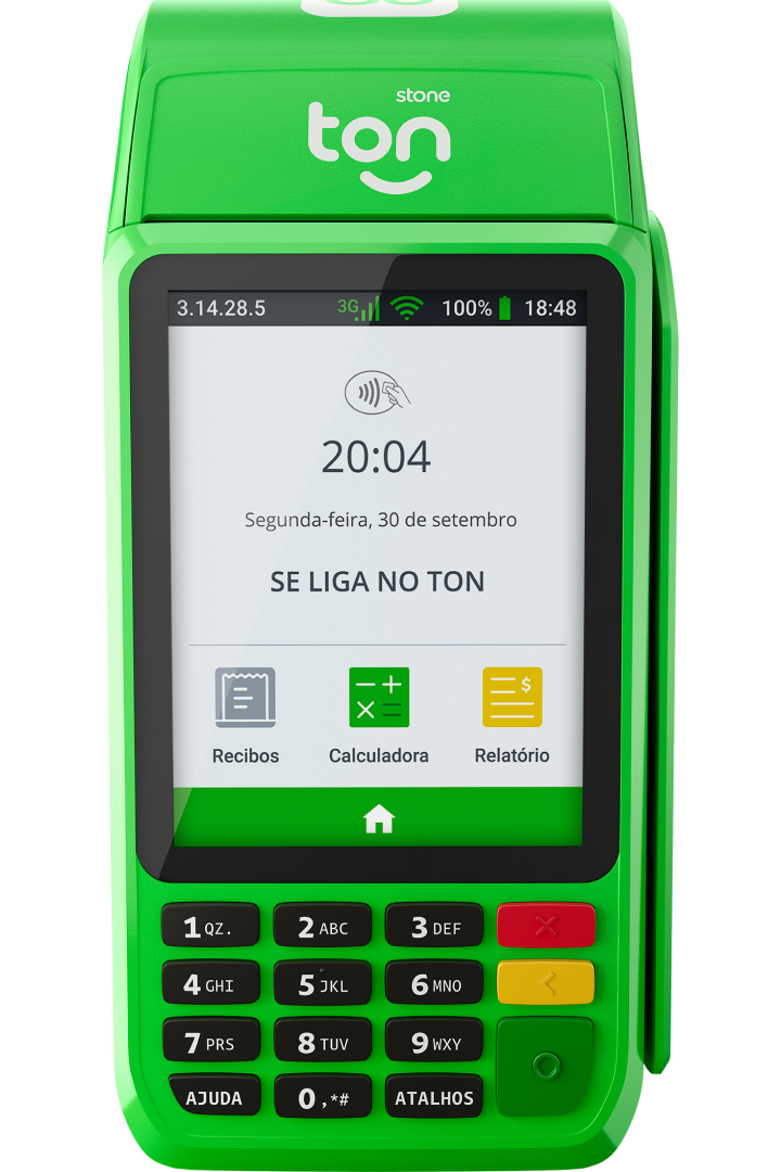 Ton Maquininha Ton T3 Black